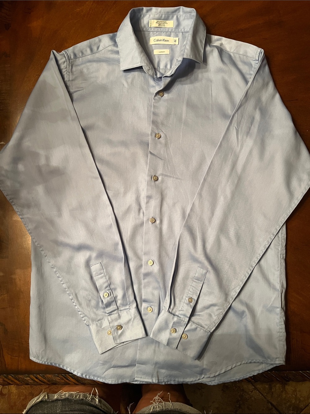 Calvin Klein Boys Sky Blue Dress Shirt